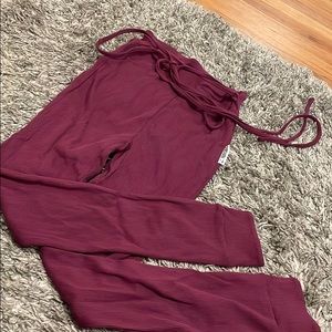 maroon gymshark joggers